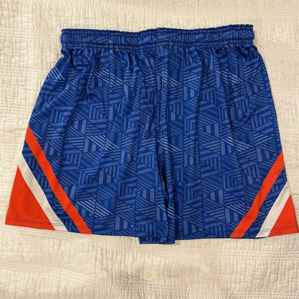Women’s Under Armour Athletic Shorts | Blue Orange Graphic | XL - Picture 5 of 7
